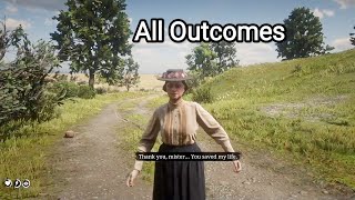 Saving The Poor Woman From Skinner Brothers All Outcomes  RDR2 [upl. by Eninej]