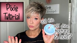 Pixie Styling Tutorial  Using A NEW Hair Wax [upl. by Mcdade541]