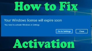 How to Fix Your Windows License Will Expire Soon Windows 10 [upl. by Sitof209]