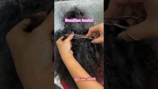 Brazilian knots hair extensions hairextensions brazilianknots nudosbrazileños haireducation [upl. by Enitsirt]