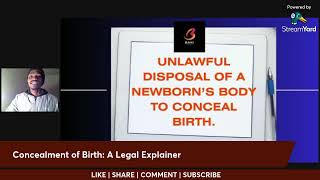 Concealment of Birth A Legal Explainer [upl. by Gavrielle]