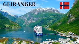 GEIRANGER  Norway cruise  Hiking to the waterfalls  viewpoint Geirangerfjord [upl. by Oneil]