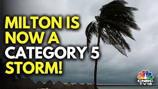 Hurricane Milton Intensifies Poses A Threat To Florida Mexicos Yucatan Peninsula  N18G [upl. by Kuo]