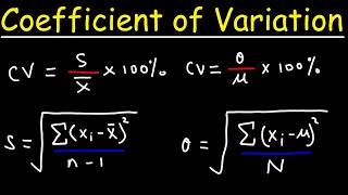 Standard Deviation and Coefficient of Variation [upl. by Nanny]