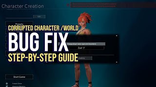 Palworld How to Fix Corrupted Character DATA Stepbystep Guide [upl. by Rice]