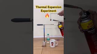 Thermal Expansion Temperature effect on metals physics science experiment shorts thermal [upl. by Anikat]