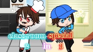 Class room with elementals 2 in 1  elementals  BoBoiBoy galaxy  gacha club [upl. by Ridinger87]