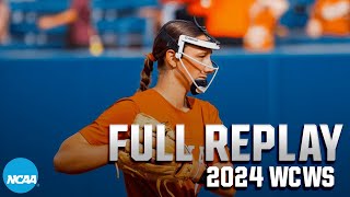 Texas vs Stanford 2024 Womens College World Series  FULL REPLAY [upl. by Bound351]