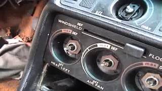 MercedesBenz W123 diesel  DIY removing shifter and console [upl. by Aicenav469]