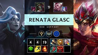 Renata Glasc Support vs Rakan  EUW Challenger Patch 1423 [upl. by Asirak625]