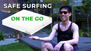 Surf SECURELY Anywhere With The ASUS RTAX 57 Go [upl. by Cammi104]