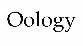 How to Pronounce Oology [upl. by Ecirtel]