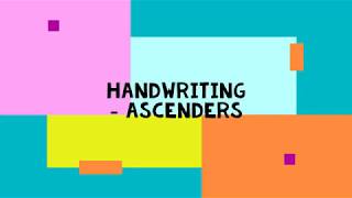 Handwriting  lets learn about ascenders [upl. by Anstus814]