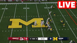 NCAAF LIVE🔴 Frenso State Bulldogs vs Michigan Wolveriens  Week 1 Full Game 2024 College Football 25 [upl. by Ymmor996]