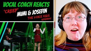 Vocal Coach Reacts to Creep Radiohead  Mimi amp Josefin Blind Auditions The Voice Kids 2019 Germany [upl. by Eibloc887]