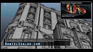 Architectural model for Projection Mapping  Gellert Hotel Budapest EUChina 2018 Tourism Year [upl. by Minda]