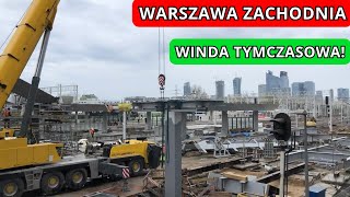 Warszawa Zachodnia Budowa Modernizacja Wielki dół i nowa winda [upl. by Takashi]