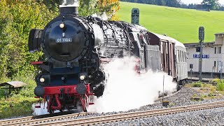 Größer und schneller geht nicht Dampflok 01 1104 im Allgäu [upl. by Oberheim90]