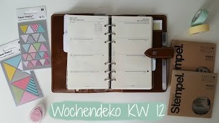 Filofax Wochendeko KW 12 [upl. by Nitsirt]