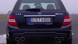 C63 AMG T  Mercedes Tested on Track [upl. by Ateikan577]