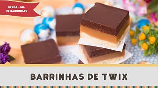 Barrinha de Twix Caseiro  Receitas de Minuto 249 [upl. by Eninaj]