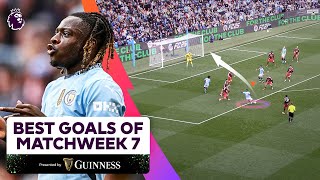 The BEST goals of Matchweek 7  FT Doku Jota Havertz and MORE [upl. by Derr]