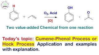 Cumene Phenol Process or Hock Process Application and Examples [upl. by Mahmoud]