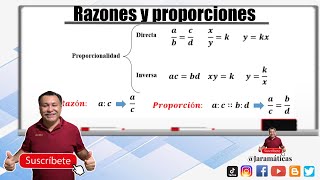 Aprende razones y proporciones directa e inversa en menos de 5 minutos [upl. by Renwick]