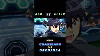 Ash Vs Alain  Mega Charizard Vs Greninja  ATTITUDE STATUS  shorts pokemon ytshorts [upl. by Ojeitak465]