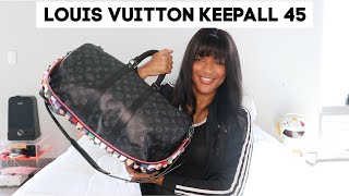 Louis Vuitton Keepall 45 Review  What Fits Inside [upl. by Haliek]