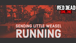 Sending a little weasel running Red Dead Online [upl. by Ker]