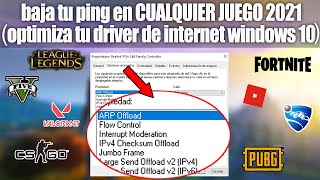 ¡Como bajar el ping en CUALQUIER JUEGO 2021  OPTIMIZA TU MODEM PARA EL GAMING [upl. by Ritz]