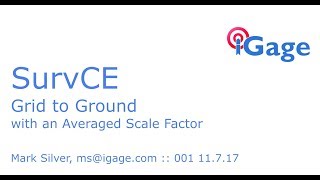 SurvCE Computing an Average Scale Factor for a Large Project [upl. by Naara]