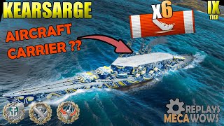 AIRCRAFT CARRIER  Kearsarge 6 Kills amp 180k Damage  World of Warships Gameplay 4k [upl. by Brookner]