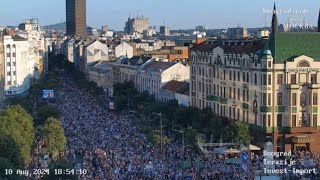 Protest protiv kopanja Litijuma u Beogradu 10824 quotRio Tinto marš iz Srbije beograd srbija [upl. by Natal]