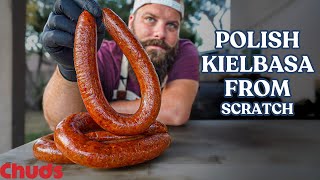 Making Polish Kielbasa at Home  Chuds BBQ [upl. by Berhley]