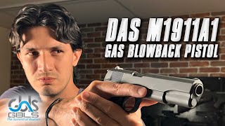 THE MOST REALISTIC AIRSOFT 1911  GBLS DAS M1911A1 GBB Review  RedWolf Airsoft RWTV [upl. by Marciano153]