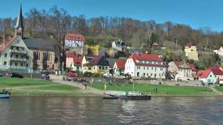 Mit dem Dampfer auf der Elbe von Pirna nach Bad Schandau [upl. by Aylatan312]