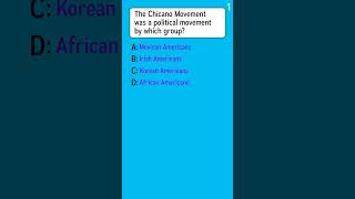 Which group initiated the Chicano Movement a political movement [upl. by Remot]