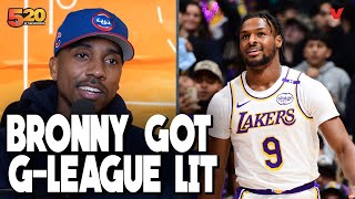 Jeff Teague REACTS to Bronny James selling out GLeague debut with South Bay Lakers [upl. by Mayberry]