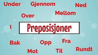 Learn Norwegian Prepositions  Учим норвежский  Вивчаємо норвезьку  Lær norsk [upl. by Eelrahs]