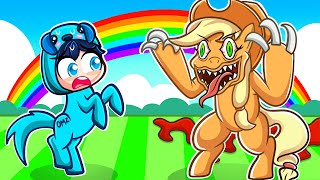 ROBLOX SCARY MY LITTLE PONY With Crazy Fan Girl [upl. by Nylirrehs]