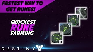 Destiny How to Acquire Antiquated Runes FAST All Runes [upl. by Devin]