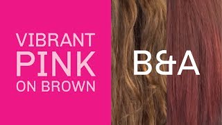 oVertone Extreme Pink over Brown Hair [upl. by Jenilee]