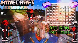 I Made an Iron Farm ⚙️⛏️💎 EPISODE 8  100 DAYS SURVIVAL [upl. by Hitoshi]