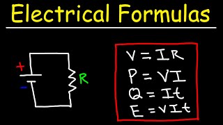 Electrical Formulas  Basic Electricity For Beginners [upl. by Salena]