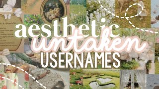 aesthetic untaken roblox usernames 🌷 [upl. by Briana]