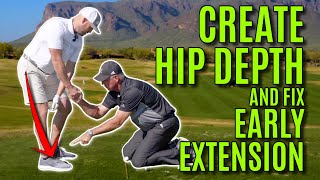 GOLF How To Create Hip Depth And Fix Early Extension  With Mike Malaska [upl. by Tihor66]