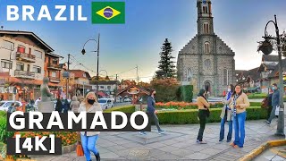 WALKING THROUGH GRAMADO  BRAZIL 【4K】 2021 [upl. by Arlin]