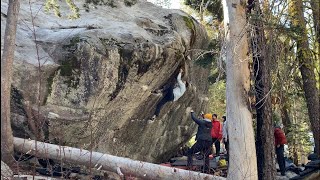 Midnight Train V8  Tahoe Bouldering [upl. by Dlanor]